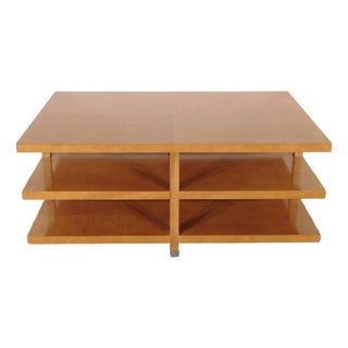 Baker Furniture Archetype Collection 3 Tiered Coffee Cocktail Table For Sale