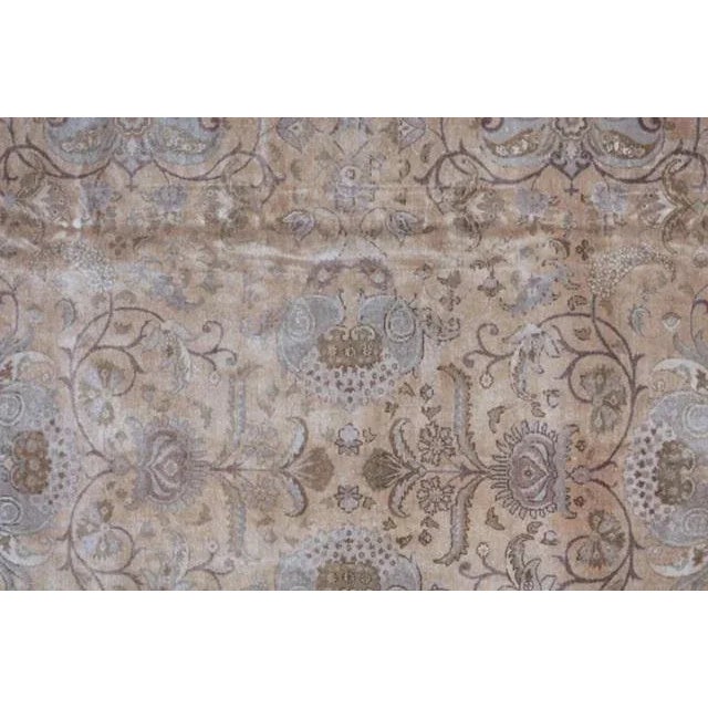 Textile Vintage Signed Persian Tabriz Rug For Sale - Image 7 of 12