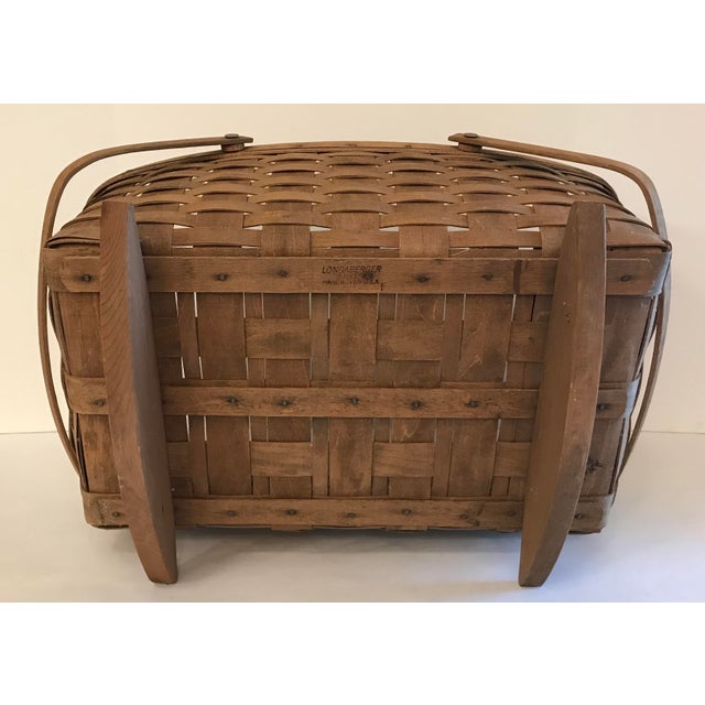 Vintage Longaberger Cradle Basket Chairish