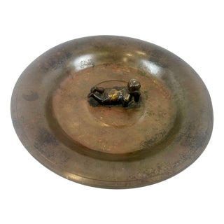 Art Deco Danish Bronze Dish from Ægte Ildfast, 1930s For Sale