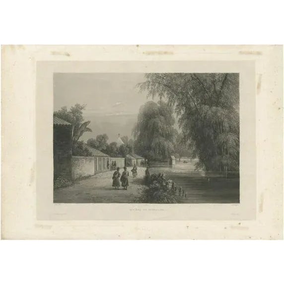 Himely, Illustration of the Surabaya River, Java Island, Indonesia, 1835, Print For Sale - Image 6 of 6