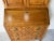 1960s Vintage Italian Louis XV Provincial-Style Oak Secrétaire Cabinet For Sale - Image 5 of 12