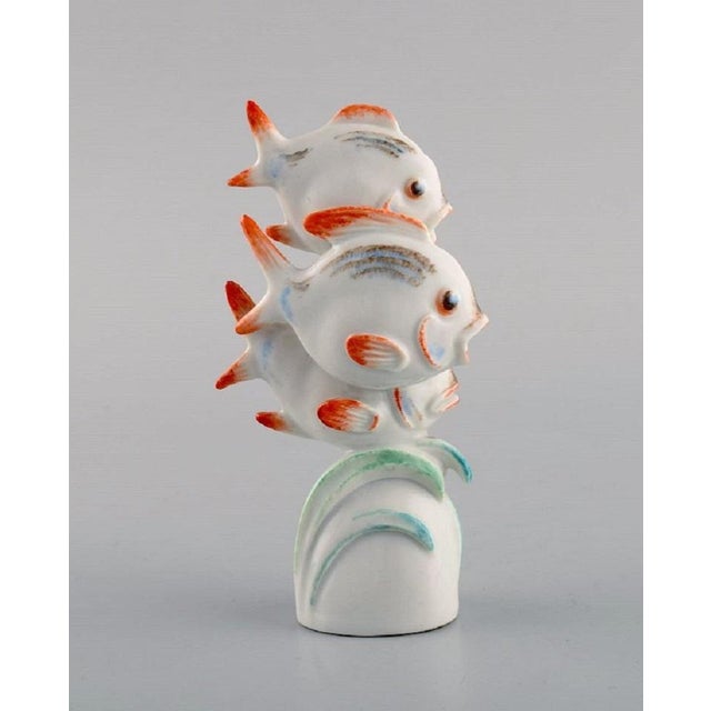Art Deco Figure of Three Fish by Willi Münch-Khe for Meissen, 1930s For Sale - Image 3 of 7