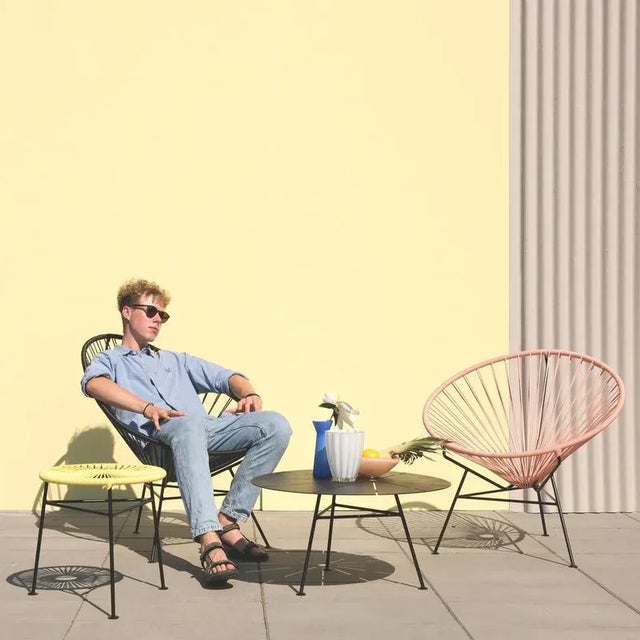 Grey Condesa Chair with Grey Cushion by OK Design For Sale - Image 10 of 11