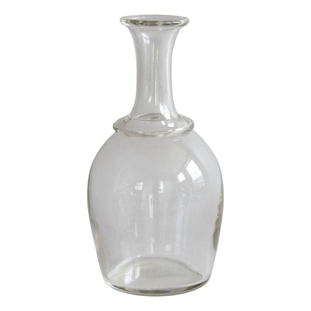 Antique French Glass Decanter, 1890s For Sale