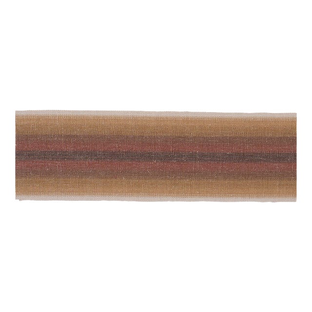 Schumacher Sunset Tape Trim in Brown For Sale