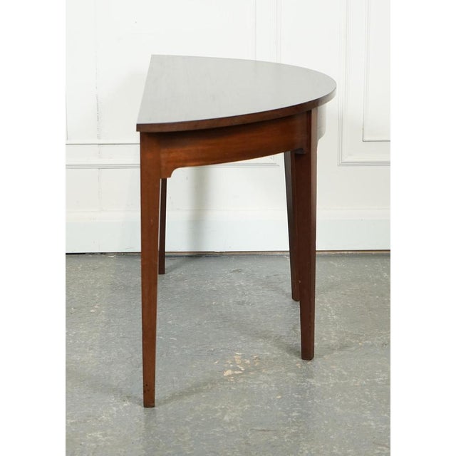 George III Demi Lune Hall Side End Table, 1800s For Sale - Image 5 of 15
