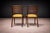 Set of 2 Chairs in Rosewood & Yellow Linen Canvas, Carlo Hauner, 1950s For Sale - Image 9 of 14