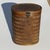 Tropical Tiki Style Oval Dark Brown Wicker Knitting Sewing Basket With Hinged Lid For Sale - Image 13 of 13