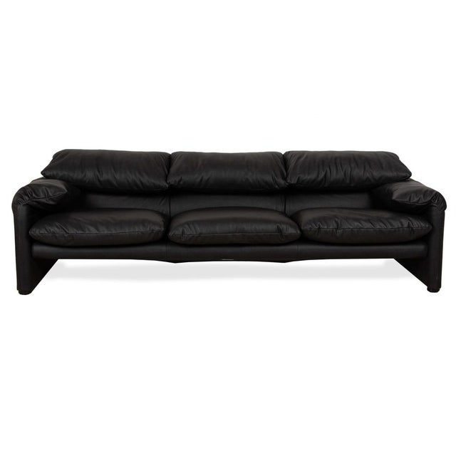 Vegan Leather Three-Seater Sofa from Cassina For Sale - Image 11 of 11