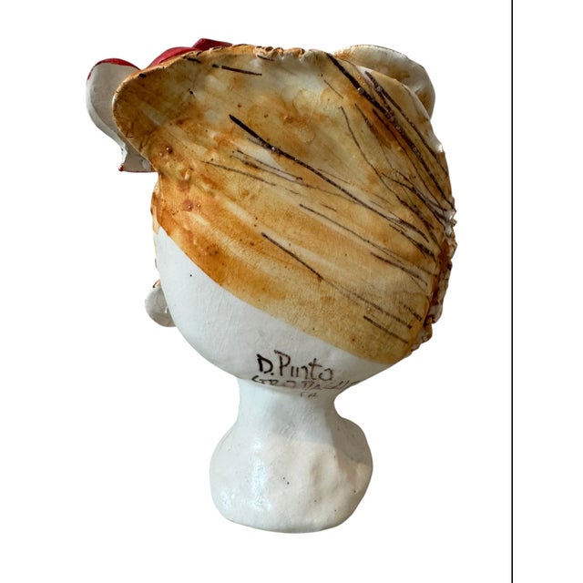Testine Ceramic Sculpture With Heart by Domenico Pinto For Sale - Image 10 of 13