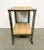 Wood Industrial Side Table on Wheels, 1960s For Sale - Image 7 of 10