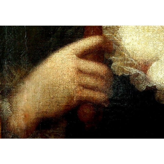 Jean-Baptiste Perronneau, Portrait of a Lady, France, 1800s, Oil on Canvas For Sale - Image 13 of 18