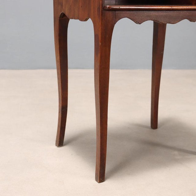 Mahogany Bedside Table, France, 20th Century For Sale - Image 6 of 8