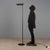 Vintage floor lamp in black lacquered metal with height-adjustable and dimmable light point. This piece is attributed to...