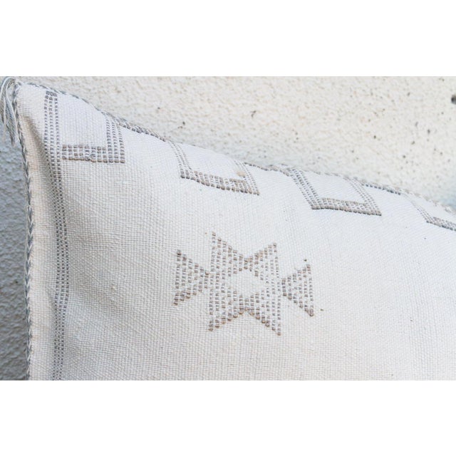 1990s Snowdrift Star Oversized Lumbar Moroccan Pillow For Sale - Image 5 of 8