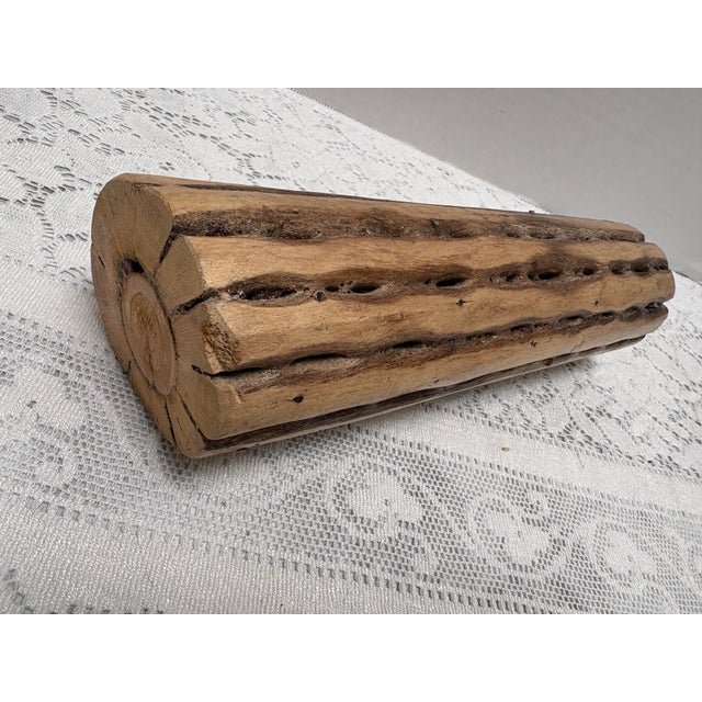 Petite Wood Tribal Brazilian Rain Stick Rattle For Sale In Sacramento - Image 6 of 7