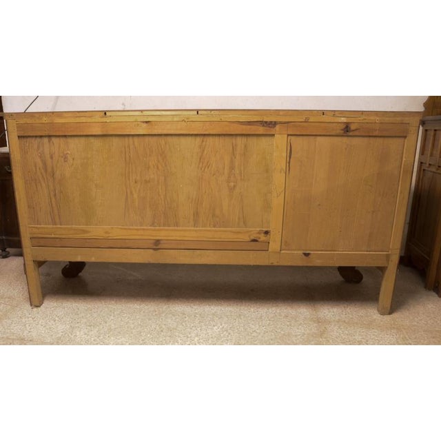 Art Deco Walnut Burl Sideboard with Sliding Glass Doors, Italy, 1940s For Sale - Image 5 of 7