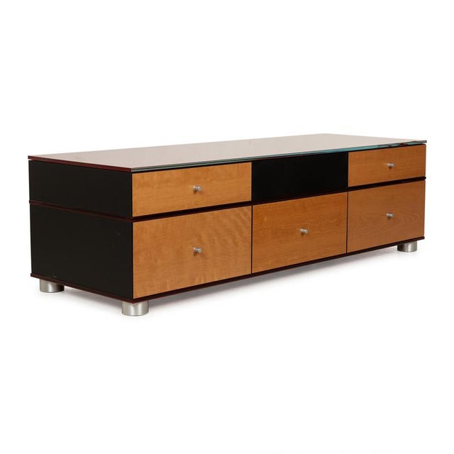 Spectral Wooden Sideboard in Red, Brown & Black For Sale - Image 15 of 15
