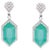 2020s Natural Emerald & Diamond Stud Earrings in 18k Gold, 4.35ct For Sale - Image 5 of 8