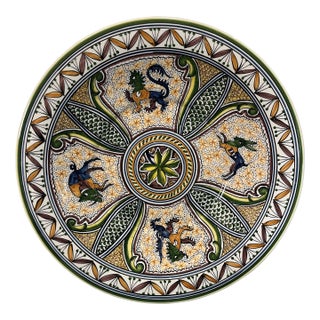 Coimbra Ceramic - Hand Painted Portuguese Plate 4 For Sale