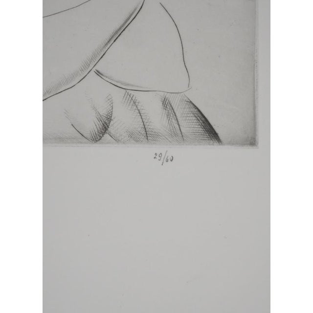 Mily Possoz, Two Young Peasant Women, Original Signed Engraving For Sale - Image 4 of 11