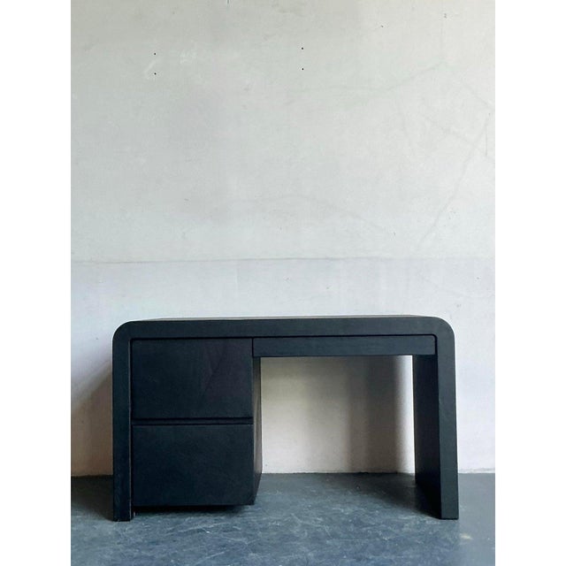 Late 20th Century Vintage Contemporary Signed Karl Springer Waterfall Desk For Sale In West Palm - Image 6 of 12