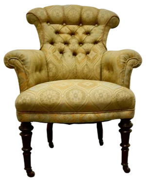 Victorian Button Back Armchair, 1870s