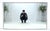 c1960s Large 37x61 Rectangle Solid Aluminum Frame Mid Century Modern Wall Mirror
