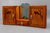 French Art Deco Pine Wood Wall Cabinet with Bird Marquetry & Mirror, 1930s For Sale - Image 3 of 18