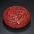 Late 20th Century Late 20th Century Carved Cinnabar Lacquer Box With Auspicious Symbols and Fish Motif For Sale - Image 5 of 9