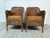 Rattan Bucket Lounge Chairs With Goldenrod Velvet Seat Pads, Pair For Sale - Image 4 of 12
