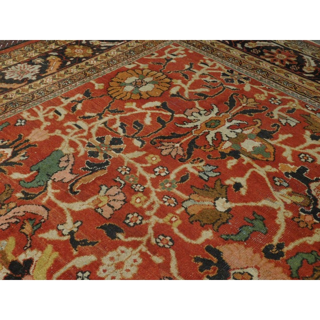 Textile Antique Persian Mahal Rug - 12' x 17'7" For Sale - Image 7 of 10