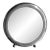 Vintage 1960’s Empire Sterling Silver Round Picture Frame Ball Feet and Blue Velvet Easel Back For Sale