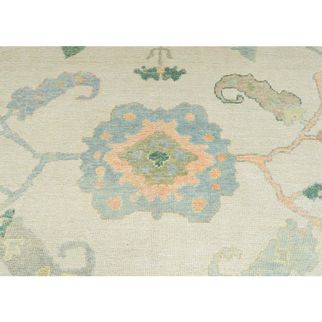 Turkish Oushak Rug 9'4" x 13' For Sale - Image 4 of 4