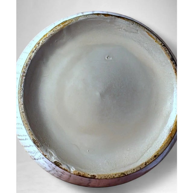 1960s Mid-Century Modern Ceramic Vase With Stylized Girl and Geometric Motifs For Sale - Image 17 of 18