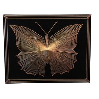 Vintage Butterfly String Art For Sale