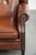 Sheepskin Wing Armchair in Cognac Color For Sale - Image 11 of 13