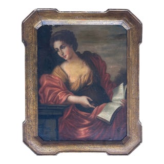 19th Century Cumaean Sybil Portrait After Giovanni Romanelli, Italy For Sale