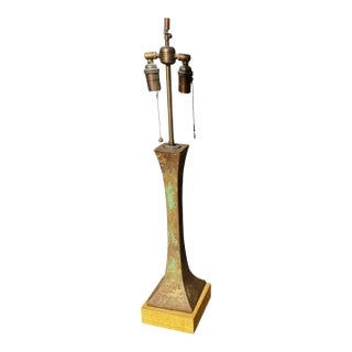 Mid Century Modern Stewart Ross James Patinated Bronze Table Lamp For Sale