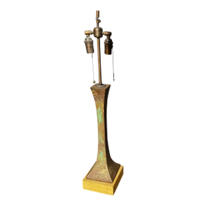 Mid Century Modern Stewart Ross James Patinated Bronze Table Lamp