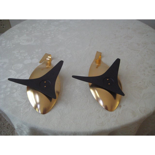 Mid-Century Modern Atomic Table Console/Candle Holder Set - 3 Pieces For Sale - Image 11 of 13