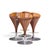 John Mortensen for Dyrlund Mid Century Danish Fountain Barstools - Set of 4 Each barstool measures: 18 wide x 19 deep x 33...