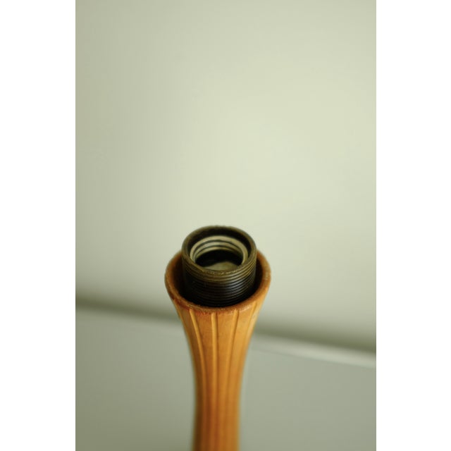 Wood 1950s Table Lamp by Sonja Katzin for Asea For Sale - Image 7 of 9