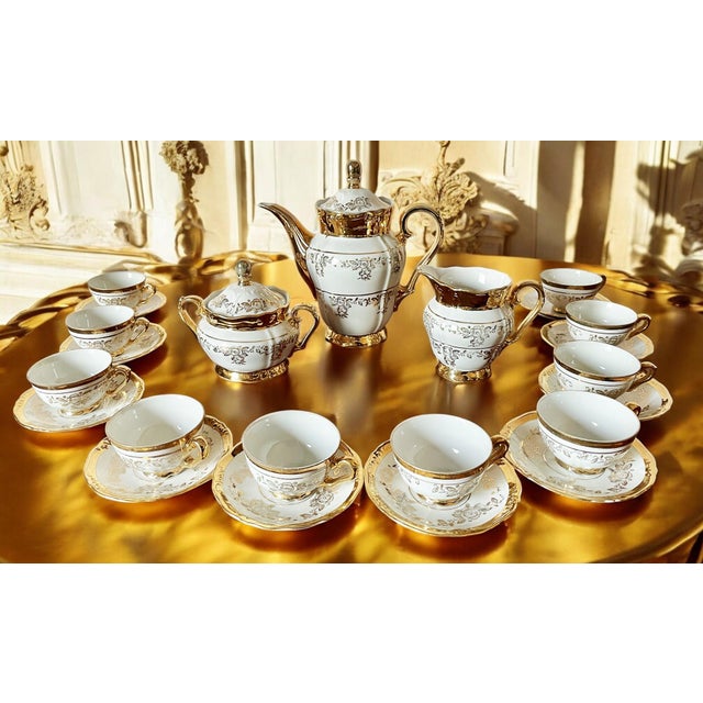 Antico Coffee Service in Porcelain from GKC Garies Kuhnl & Co., 1930, Set of 23 For Sale - Image 14 of 14