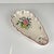 Lunéville KG shell-shaped serving dish, "Réverbère" pattern, rose motif Dimensions: 26.5 x 14.5 cm Height: 4.5 cm Very...