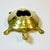 1960s Vintage Coastal Hollywood Regency Boho Chic Brass Turtle Ashtray For Sale - Image 4 of 11