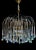 Transparent Vintage Lady Victoria Chandelier With Iridescent Murano Glass Drop, Set of 2 For Sale - Image 8 of 9