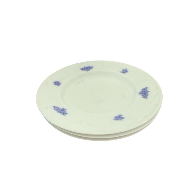 Ceramic Vintage Adderleys Blue Chelsea English Ironstone Salad Plates Set of 3 For Sale - Image 7 of 10