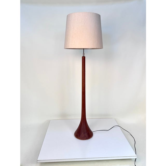 Large Sculptural Height-Adjustable Floor Lamp in Teak from Domus, Germany, 1970s For Sale - Image 9 of 18